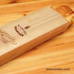 Bolsa de papel kraft para pan panaderia